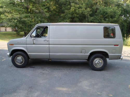 1989 ford e350-29k real miles-former fbi spy van-no reserve-no rust