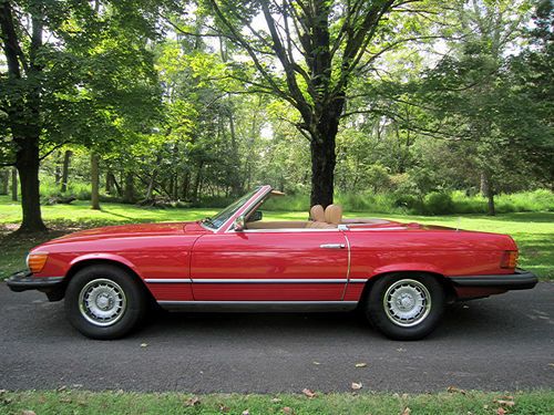 No reserve 1985 mercedes benz 380-sl with two tops and low miles