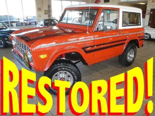 ****restored****1972 bronco 4x4 v8 rare ranger edition steel body southern truck