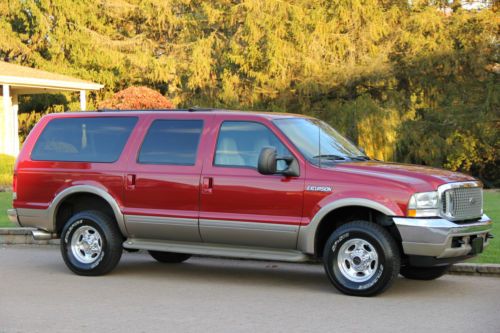 2002 ford excursion limited 7.3l diesel 89k actual miles 4x4 pristine no reserve