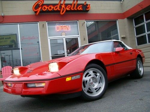 1989 chevrolet corvette convertible auto! mint!! leather! we finance &amp; ship!