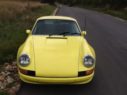 Light yellow 1973 porsche st, rs, rsr, coupe with sunroof, one owner for 41 yrs