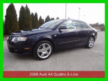 2008 audi a4 quattro s-line awd leather sunroof low miles