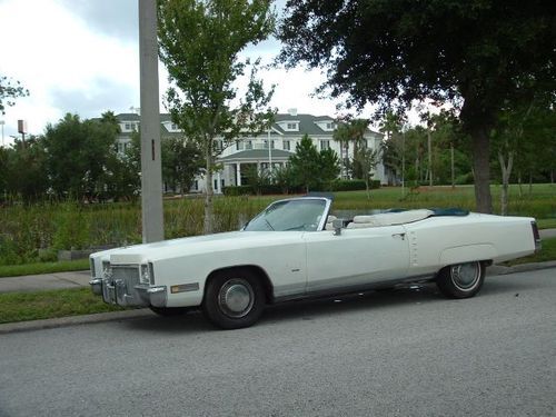 1971 cadillac deville convertible triple white priced to sell