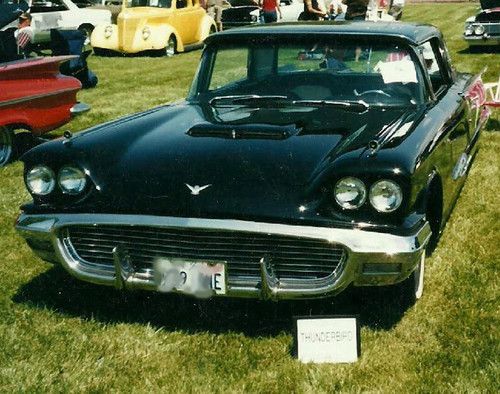 1959 ford black "square bird" thunderbird hardtop