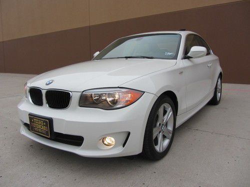 2012 bmw 128i~coup~premium2~roof~6spd manual~1 owner~certified~only 11k miles