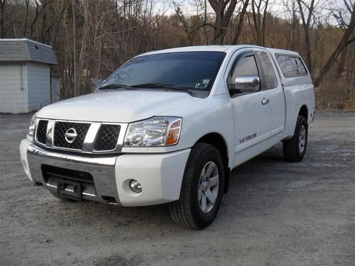 2007 nissan titan le king cab 4wd - leather, one owner clean carfax