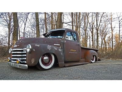 Bad ass 1950 rat rod pickup 350 / auto - air ride  "check out live video tour"