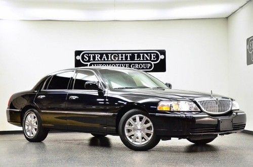 2010 lincoln town car signature series black low miles