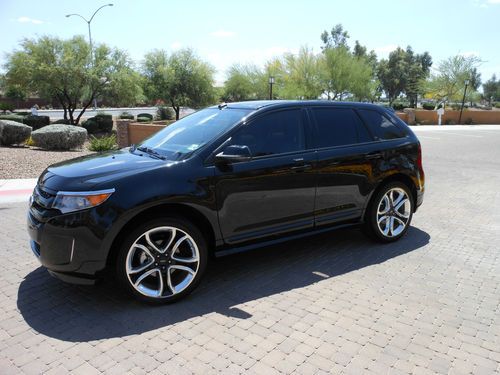 2012 edge sport.no reserve.leather/navi/panoroof/heated/sync/22's/blis/rebuilt