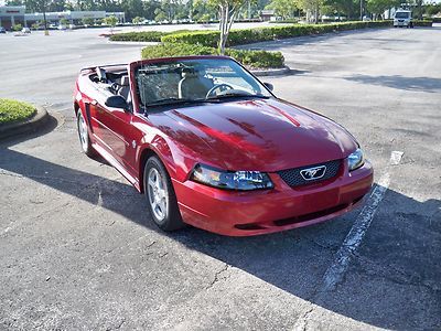2004 ford mustang convertible,40th anniv,new top,auto,v6,a/c,$99.00 no reserve