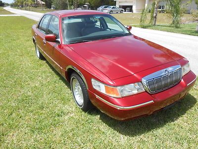 99 mercury grand marquis gs- no reserve- 1 owner -leather- perfect carfax-