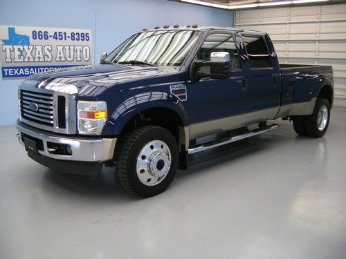 We finance!!!  2008 ford f-450 lariat 4x4 diesel dually long bed roof nav 1 own