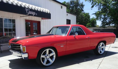 1972 chevy el camino ss tribute-v8, bucket seat, console car--new paint! fun