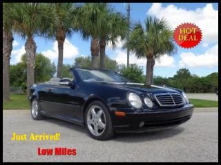 2002 mercedes clk 430 cabriolet only 48k miles! carfax certified luxury drop-top