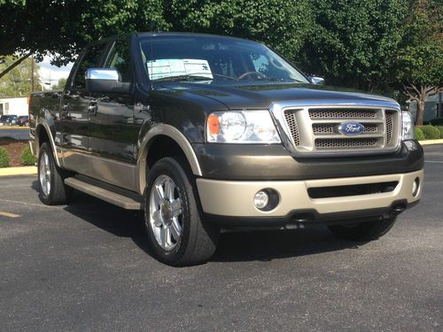 2008 ford f-150 king ranch 4x4 supercrew 5.4l , sunroof, 1 owner, no accidents!