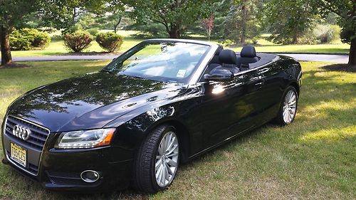 2010 audi a5 2.0t quattro convertible black on black fully loaded navigation