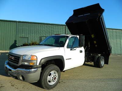 Dump truck monroe 2007 gmc sierra 3500 1 ton dually