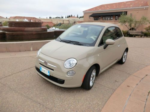 Fiat 500c - mocha latte  - convertible - 1 owner - excellent condition awesome!!