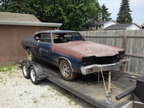 1970 ls6 chevelle4 speed project with buildsheet