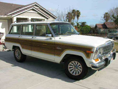 Jeep grand wagoneer - rust free, all original, maintained, white/tan. must see!!