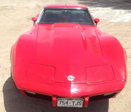 1978 chevrolet corvette 25th anniversary edition matching numbers rare red!