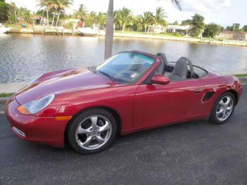 01 porsche boxster roadster*39k orig 1 own miles*no smoker*5sp*pwr top*gorgeous