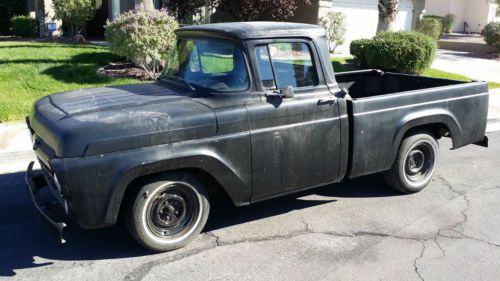 1957 ford f100 short bed 2wd 272 manual 3 speed, brakes, and steering