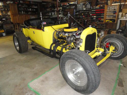 1922 ford t bucket yellow 283 200 hp everything new!