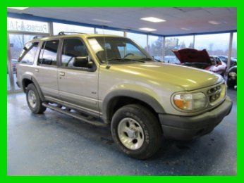 99 ford explorer xlt no reserve clean body 4 wheel drive 4 dr truck gas 4.0 gold
