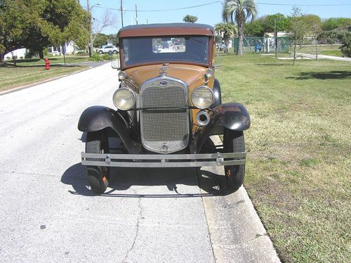 1930 model a ford 2 dr., older restoration, no rust, running