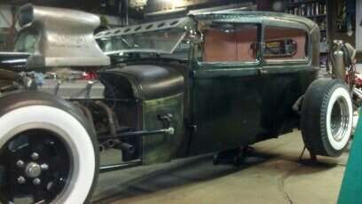 1929 ford model a hot rod rat rod chopped channeled jalopy vintage sbc