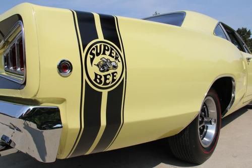 1968 true dodge super bee numbers match 383 a/c car