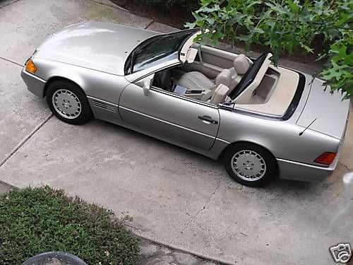 1991 mercedes benz 300sl roadster  convertible with removable hardtop