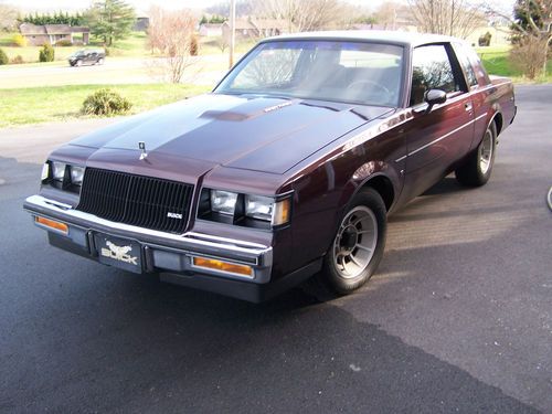 1987 buick regal turbo type t  62,270 original miles  1 owner