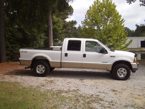 2001 ford f250 crew cab short bed lariat 4x4 7.3 diesel new tires nice truck