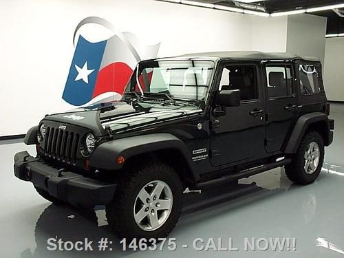 2010 jeep wrangler unlimited sport 4x4 6-speed 4-dr 47k texas direct auto