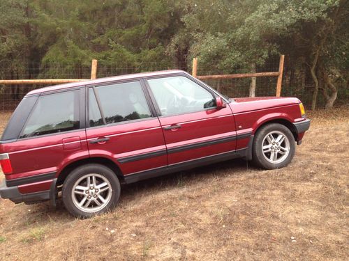 2000 range rover hse 4.6 - red exterior, cream leather interior, very clean