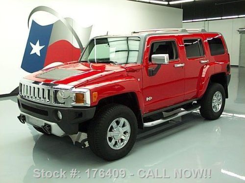 2008 hummer h3 lux 4x4 sunroof htd leather nav only 51k texas direct auto