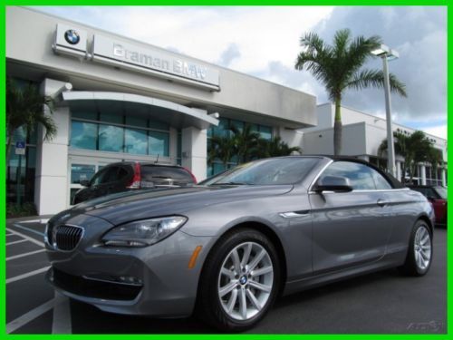 13 certified space gray 3l i6 640-i convertible *heated leather seats *low miles