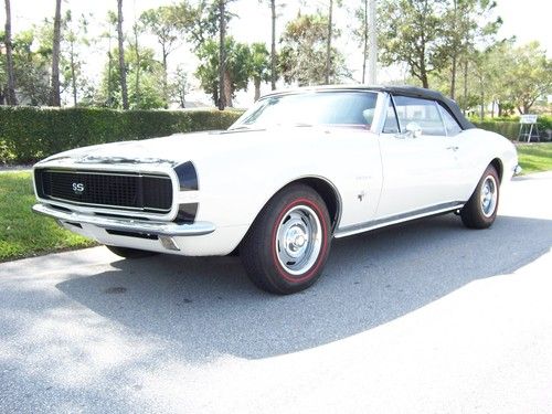 1967 camaro convertible rs/ss 350 matching numbers w original dealer invoice