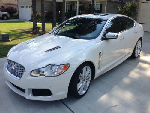 500hp and immaculate! 2010 jaguar xfr white