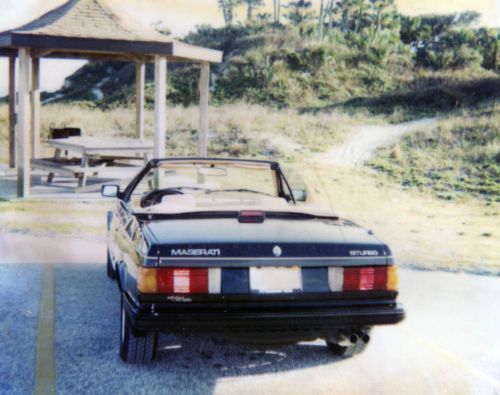 Maserati biturbo spyder 1986 black/tan