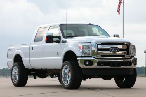 2011 ford f-250 crew cab lariat 4x4 powerstroke diesel low miles xtra clean