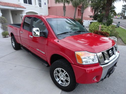 2008 nissan titan truck le 4x4 pro - 4x leather all options no reserve !!!!!