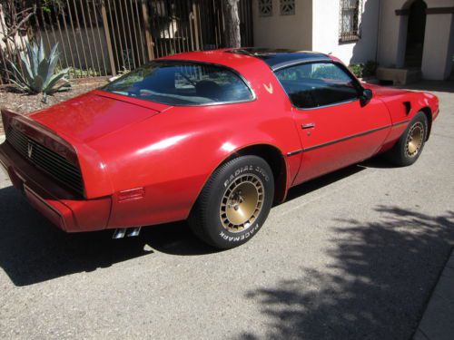 1981 pontiac trans am 4.9l v8 turbo red 34,000 original miles!