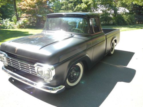 Custom 1959 ford f-100, gloss and satin black paint. truly one of a kind.
