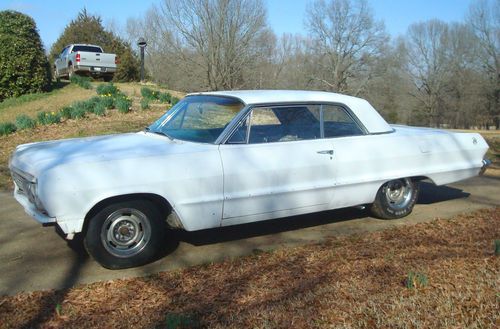 1963 chevrolet impala ss project with rare options-air-powerwindows/powerbrakes