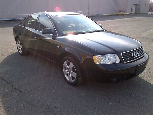 2003 audi a6 quattro 3.0  fully loaded  salvage title black on black