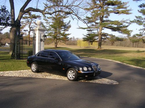 2004 jaguar s type black on black mint